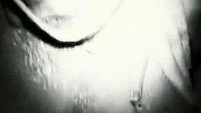 Bound interracial scene with black heart