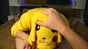 Blonde deepthroat cum in mouth homemade pov