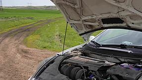 Babe Bent Over For Stranger On Highway