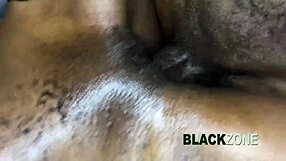 Ebony teen takes cum in small booty