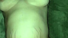 Cumming on wife's big ass and pussy on desk