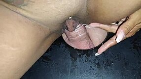 Loving that black dick in the gloryhole.