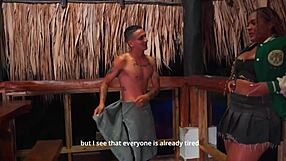 ebony milf stepmom hooks up in public