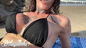 i saw hot sabrina prezotte on the beach, took her home, and passionately fucked her ass in the shower