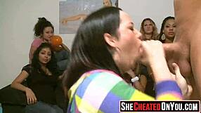 These CHEATING SLUTS crave big cock in wild nightclub action 027!