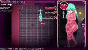 Mage Kanade's futanari dungeon quest ep 2 slime with lactating shemale blowjob.