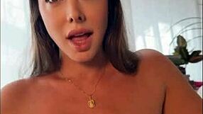 Ana Rothbard, the cute brunette hotwife, is having fun masturbating at home