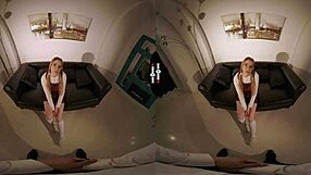 in dark room vr, i'm ripping off her panties for hardcore fun