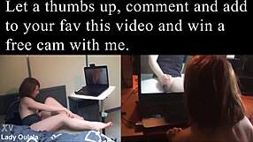 In this French Webcam, She Flashes and Gives Jerk Off Instructions