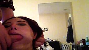 Gorgeous Brunette Deepthroats Sabrina Sinclair