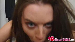 sistercums beautiful petite girl rammed by stepbrother