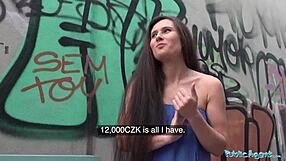 public agent lara fox’s skinny ass drenched in spunk