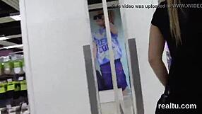 Czech teen seduced in shopping centre, clothes ripped for hardcore POV