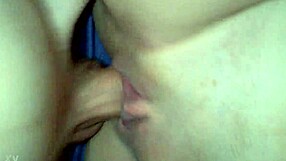 Shaved wet pussy licked by friend in homemade video