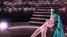 Hatsune Miku In Full Nude Bunny Costume From Nostalogic Project Diva Mod 😍