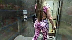 Cleo Cadillac Chased By Fan And Fucked On Hair!