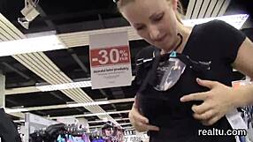 Czech teen seduced in shopping centre, clothes ripped for hardcore POV