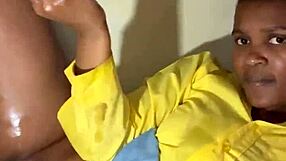 Woman Milks Monster Cock On Desk, Cum On Tits