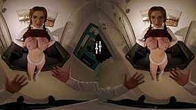in dark room vr, i'm ripping off her panties for hardcore fun