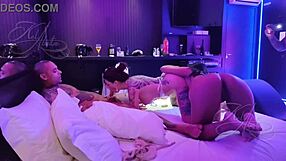 we felt so excited swapping couples in the hotel with bisexual licks all night