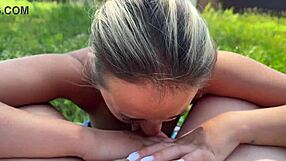 Sucking my step brother's big cock so deep because i love him horny