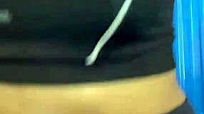 Hot Babe Licks Pussy in Crowded Bathroom After Workout?