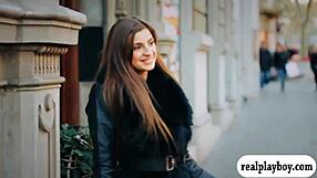 Oh god, this sexy babe moans while finger fucking her shaved pussy!