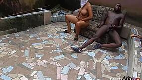 Behind the scenes, people watch as I get pounded by huge cock. It’s wild!