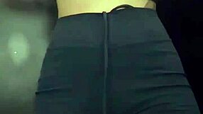 Hot Babe Licks Pussy in Crowded Bathroom After Workout?