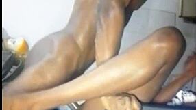 i giv my lil african teen slut a hard doggystyle fuckin, her big pussy lips grippin my cock