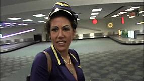 Milf Stewardess Wrecked By Black Dick In Hardcore Fuck