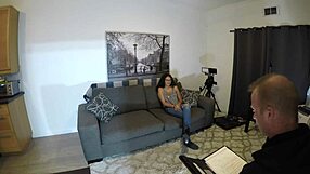 Angel Love undergoes main casting interview.