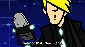 Your favorite martian performs nerd rage in official music video