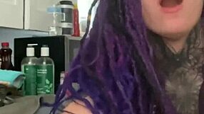 No white boys as she cums for black master