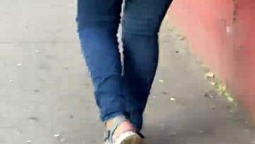 Latina nalgona rocks tight jeans in steamy display