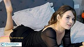 Brunette Student Chats with Fans in See-Through Outfit, Register to Join Live