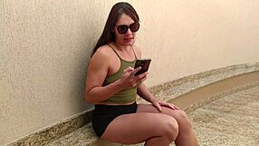 Curvy Milf Teases Gas Delivery Guy with Cum-Covered Exhibitionist Charm