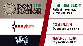 This bdsm slut gags on strapon in rough bondage session