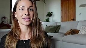 Roxy Fox instructs, 'Follow my cum eating tutorial and swallow every drop'