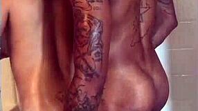 ebony takes massive bbc in her big asshole for cumshot!