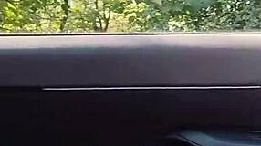 housewife gets pulled over for naughty public masturbation in car layby