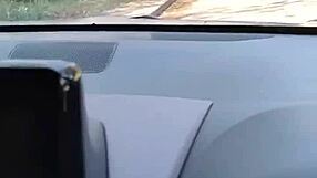 housewife gets pulled over for naughty public masturbation in car layby