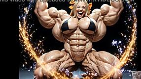 abigail’s muscle growth explodes in wild fmg ai animation