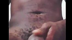 Jerking Off Big Black Cock Live