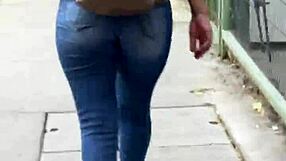 Latina nalgona rocks tight jeans in steamy display