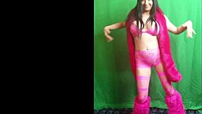 african woman enjoys disco barcelona night