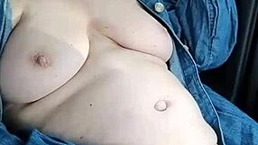 housewife gets pulled over for naughty public masturbation in car layby