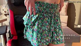 Alone with anal desires after boyfriend leaves.