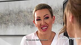 Lesbian Masseur Rides Client's Cock