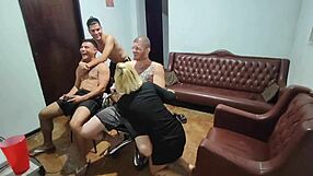 friends' video game turns into passionate gay anal sex.